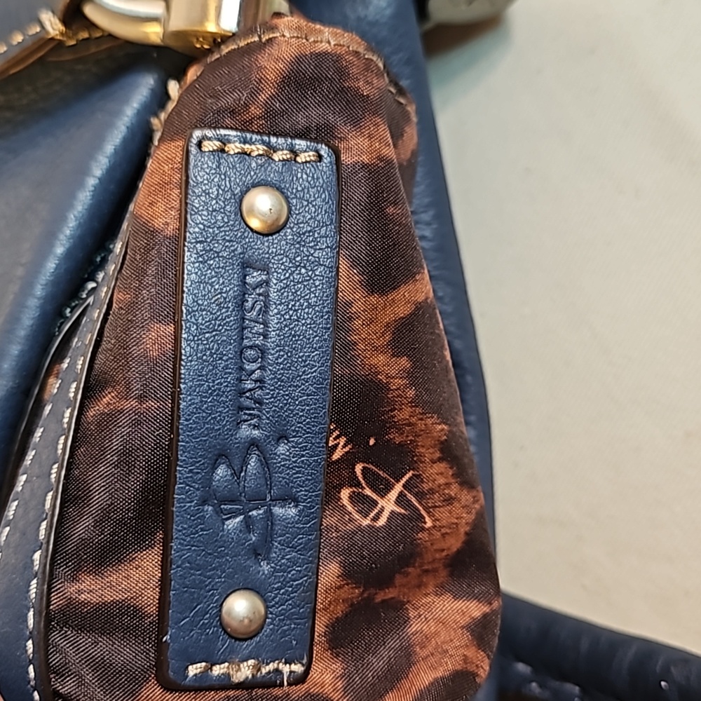 B.Makowsky Blue Handbag - Picture 6 of 6
